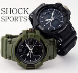 Brand G Design Shock Sports digital watches analog Men military army Watch swim dive Date LED Sports Watch