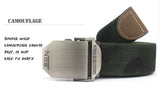 Hot NOS Men Canvas Outdoor Belt Military Equipment Cinturon Western Strap Men's Belts Luxury For Men Tactical Brand Cintos
