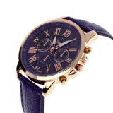 Creative Factory Price Fashion Watch Roman Numerals Faux Leather Analog Quartz Wach Women Wrist Watch