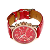 Creative Factory Price Fashion Watch Roman Numerals Faux Leather Analog Quartz Wach Women Wrist Watch