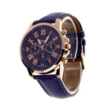 Creative Factory Price Fashion Watch Roman Numerals Faux Leather Analog Quartz Wach Women Wrist Watch