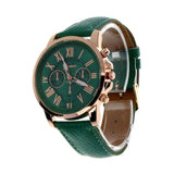 Creative Factory Price Fashion Watch Roman Numerals Faux Leather Analog Quartz Wach Women Wrist Watch