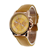 Creative Factory Price Fashion Watch Roman Numerals Faux Leather Analog Quartz Wach Women Wrist Watch