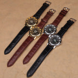 New Famous Brand Luxury Fashion Casual Stainless Steel Men Skeleton Watch Men Dress Wristwatch Leather Quartz Boy watch