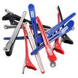 Pro 12PCS/Pack Aluminum Metal Professional Hairdressing Salon Section Hair Grip Clips Styling Tools