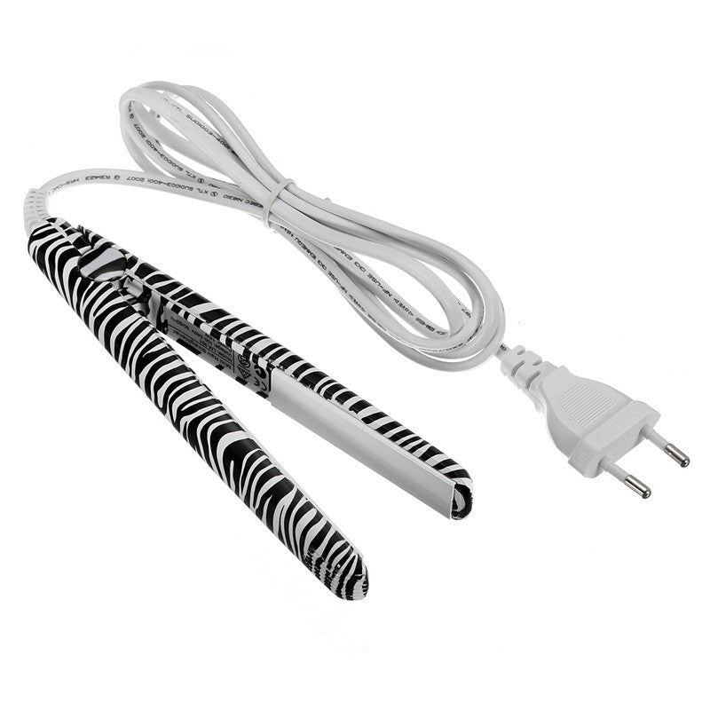 Electronic New Professional Hairstyling Mini Portable Ceramic Flat Zebra Hair Straightener Irons Styling Tools