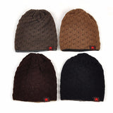 New reversible knitted winter female beanie hat women's warm hats women Chunky Baggy cap