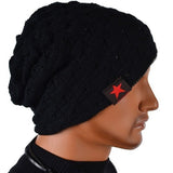 New Brand reversible knitted men warm beanie winter hats caps for men Chunky Baggy skullies