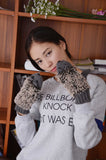 New Attracive Autumn Winter Gloves Women Mittens Cute Lovely Cartoon Knitted Hedgehog Glove Guantes Tacticos Girls Luva