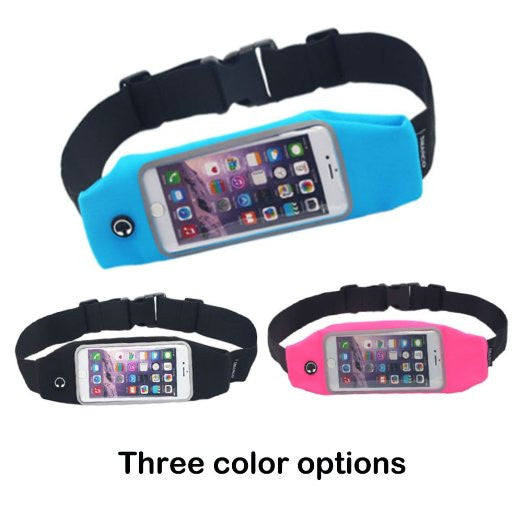 Waist Pack, Adjustable and Touchscreen Running Belt for iPhone6, iPod, Keys, Cash and Credit Cards