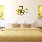 Hot Mirror Sticker 3d Acrylic Wall Stickers Home Decor Europe Large Poster Kitchen Horse Butterfly Christmas Wall Clock