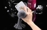 For iphone 6 6s / Plus Case Fundas Rabbit Fur Ball Tassels Metal Ring Cases Soft TPU + Hard PC Girly Coque Cover For Iphone6 I6