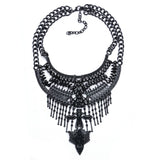 New Popular Fashion Women Vintage Necklace Collar Costume Atmosphere Metal Maxi Statement Necklaces & Pendants 