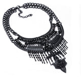 New Popular Fashion Women Vintage Necklace Collar Costume Atmosphere Metal Maxi Statement Necklaces & Pendants 