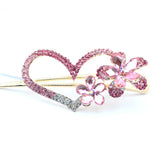 New Fashion Colorful Women Retro Crystal Butterfly Flower Hairpins Hair Stick Hair Clip