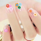 1000 Pieces/Bag Fimo Clay 3 Series Fruit Flowers Animals DIY 3D Nail Art Decorations Nails Art Decoration Sticker Design