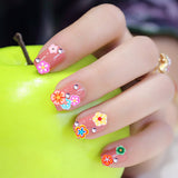 1000 Pieces/Bag Fimo Clay 3 Series Fruit Flowers Animals DIY 3D Nail Art Decorations Nails Art Decoration Sticker Design