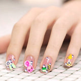 1000 Pieces/Bag Fimo Clay 3 Series Fruit Flowers Animals DIY 3D Nail Art Decorations Nails Art Decoration Sticker Design