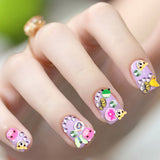 1000 Pieces/Bag Fimo Clay 3 Series Fruit Flowers Animals DIY 3D Nail Art Decorations Nails Art Decoration Sticker Design