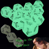 Erotic Craps 12 Sides Sex Dice 2 PCS Glow In The Dark Erotic Dice Night Lights Love Dice of Sex Fun Toys Noctilucent Erotic Toys