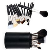 13 pcs Professional Portable makeup brushes make up brushes Set Cosmetic Brushes Kit Makeup Tools with Cup holder Case-Hot Sale-TOP Quality!-[Free Shipping]