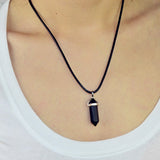 New Fashion jewelry natural quartz stone turquoise agate amethyst pendant necklace Valentine's Day Gifts for women girl