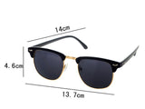 HOT Fashion Classic Retro Golden Mirrored Lens Sunglasses Brown Shades Women Men Accessories