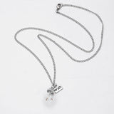 Wish bottle Necklace Real Dandelion Seeds Water Drop Bottle Botanical Pendant Necklace For Women