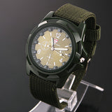 Men's Sports Watch Analog free Watches Alloy dial 4colors military watches Fabric Strap Casual watch
