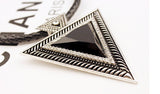 Vintage Jewelry Triangle Statement Necklace Rhinestone Necklaces & pendants Leather Chain