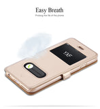 I6/6 Plus Luxury Smart Front Window View Leather Flip Case For Apple Iphone 6 4.7 Inch & For Iphone 6 Plus 5.5 Fundas Cover