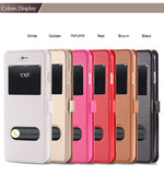 I6/6 Plus Luxury Smart Front Window View Leather Flip Case For Apple Iphone 6 4.7 Inch & For Iphone 6 Plus 5.5 Fundas Cover