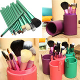 High Quality Newest Pro 13 PCS Powder Blush Makeup Brush Cosmetic Brushes Set Kit + Cup Holder Case