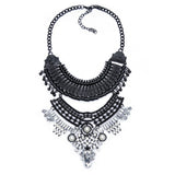 Big Women Collier Femme Necklaces Pendant Collar Statement Bijoux Fashion Crystal Jewelry Choker Maxi Boho Vintage Jewellry