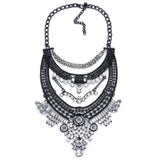 Big Women Collier Femme Necklaces Pendant Collar Statement Bijoux Fashion Crystal Jewelry Choker Maxi Boho Vintage Jewellry