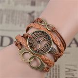 New Arrival Mix Infinity Love Leather Love Owl Leaf Charm Handmade Bracelet Bangles Jewelry Friendship Gift Items