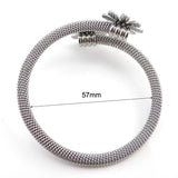 New Fashion Jewelry Bracelets For Women Stainless Steel Elastic Flower Bracelets & Bangles