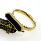 Newest Hot Sell! Classical Style Stainless Steel Enamel Gold Ring! Fashion Jewelry Women's Ring, Birthday Gift