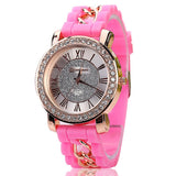 Silicone Watch Fashion Women Luxury Dress Watches Summer Style Bracelet Watch Famous Brand Women Female