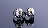 Beier new store 316L Stainless Steel ring top quality Hot sale men Punk Skull Ring Skeleton Style fashion jewelry
