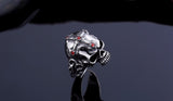 Beier new store 316L Stainless Steel ring top quality Hot sale men Punk Skull Ring Skeleton Style fashion jewelry