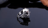 Beier new store 316L Stainless Steel ring top quality Hot sale men Punk Skull Ring Skeleton Style fashion jewelry