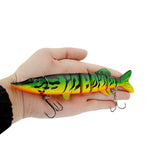 Artificial Bait 20cm 66g Lifelike Pike Muskie Fishing Lure 8-segement Swimbait Crankbait Pesca Hard Fishing Bait Treble Hook Fishing Tackle