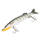 Artificial Bait 20cm 66g Lifelike Pike Muskie Fishing Lure 8-segement Swimbait Crankbait Pesca Hard Fishing Bait Treble Hook Fishing Tackle