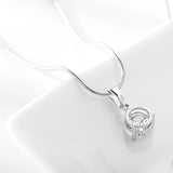 Jewelry Sets for Women Round Cubic Zircon Hypoallergenic Copper Necklace/Earrings Jewelry Sets