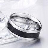 Trendy Jewelry For Men 316L Stainless Steel Fashion Man's Ring Titanium Steel Unique High Quality Wedding Band