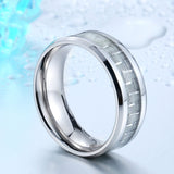 Trendy Jewelry For Men 316L Stainless Steel Fashion Man's Ring Titanium Steel Unique High Quality Wedding Band