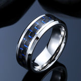 Trendy Jewelry For Men 316L Stainless Steel Fashion Man's Ring Titanium Steel Unique High Quality Wedding Band