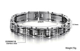 316L Stainless Steel Bracelet JEWELRY STAINLESS STEEL BRACELET Men Bracelet Silver color 23CM Men gift