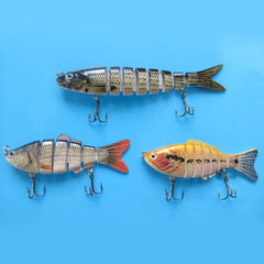 3PCS Fishing Lure 6 Segment 7 Segment 8 Segment Swimbait Crankbait Hard Bait Slow Fishing Tackle